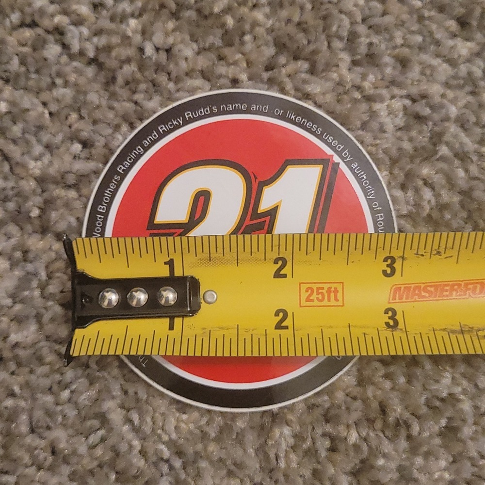 Lot of 20 Ricky Rudd #21 Round 3" Decal Red Stickers NEW - Picture 6 of 6